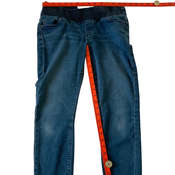 Preloved ASOS Maternity Denim Jeans Blue UK Size 10 - Picture 2 of 16